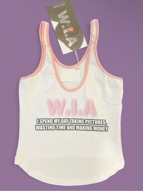 W.I.A x Dolls Kill - Shlayer Ribbed Tank Top